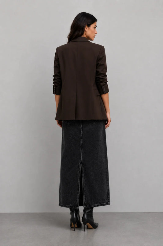 Saia Midi Jeans