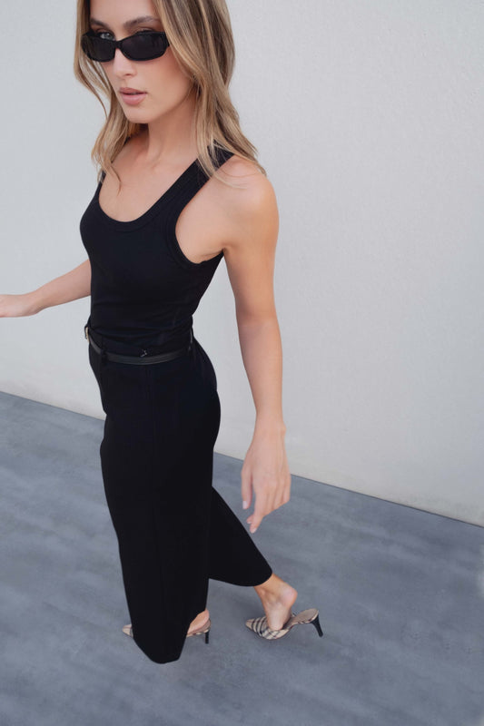 Calça Cintura Alta com Cinto