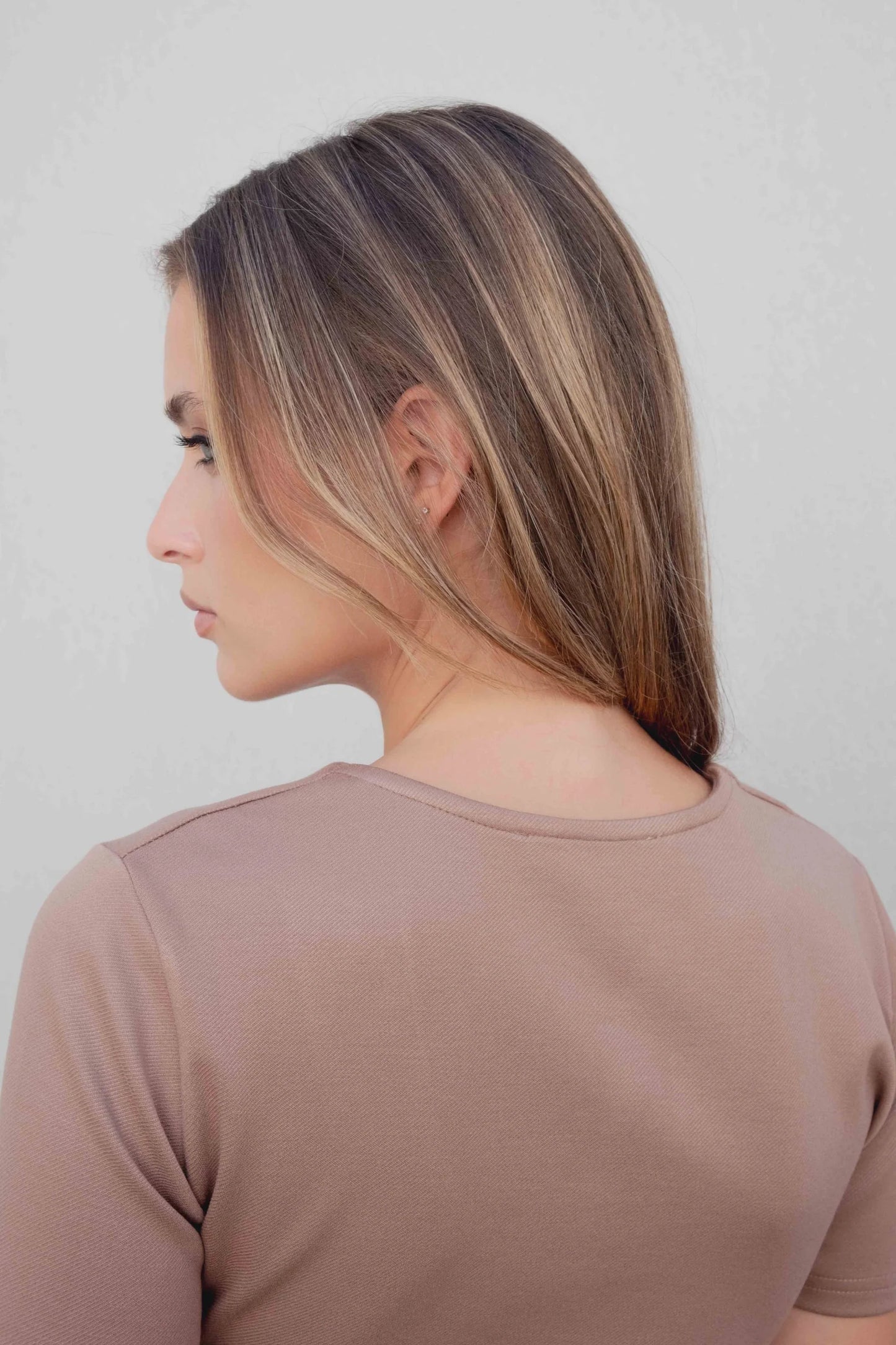 Camisa em malha com cinto