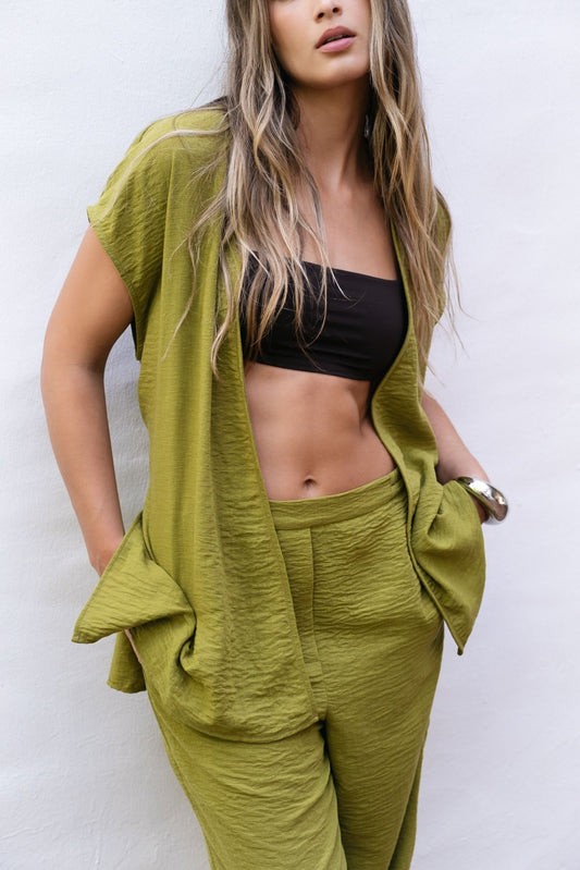 Calça Fluida com Elástico