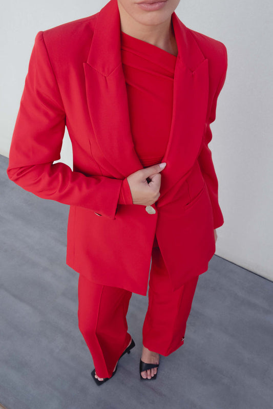 Blazer Estruturado Botão Prateado