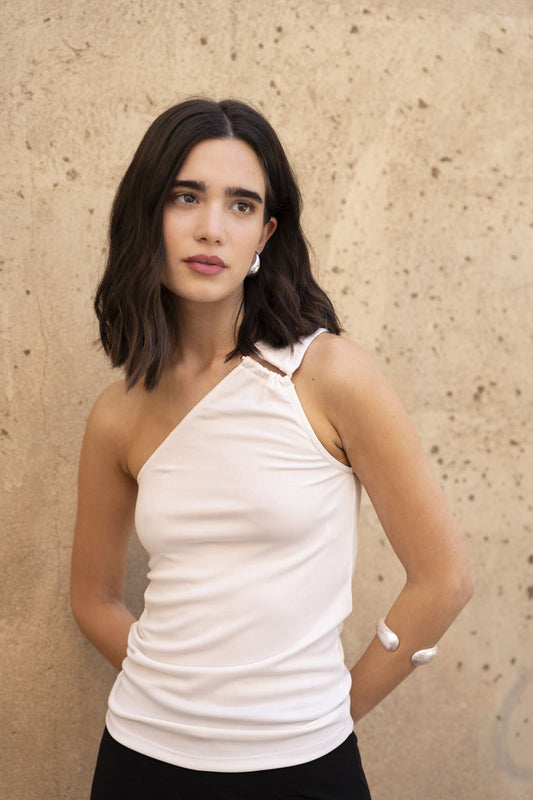 Top Assimétrico de Alça Única