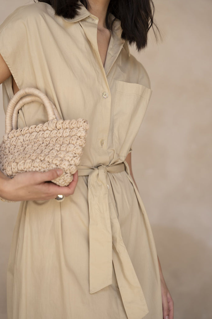 Vestido Camiseiro em Popeline