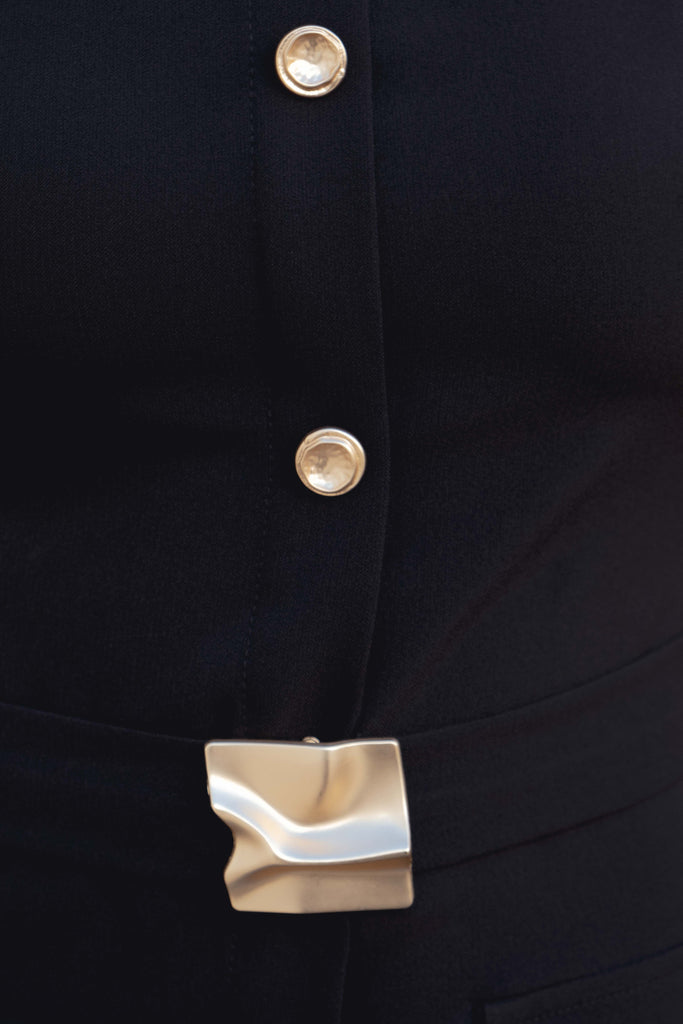 Vestido Midi com Cinto