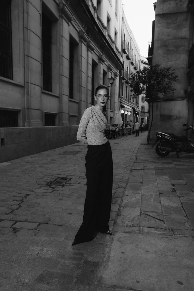 Top Prata Noite Chic