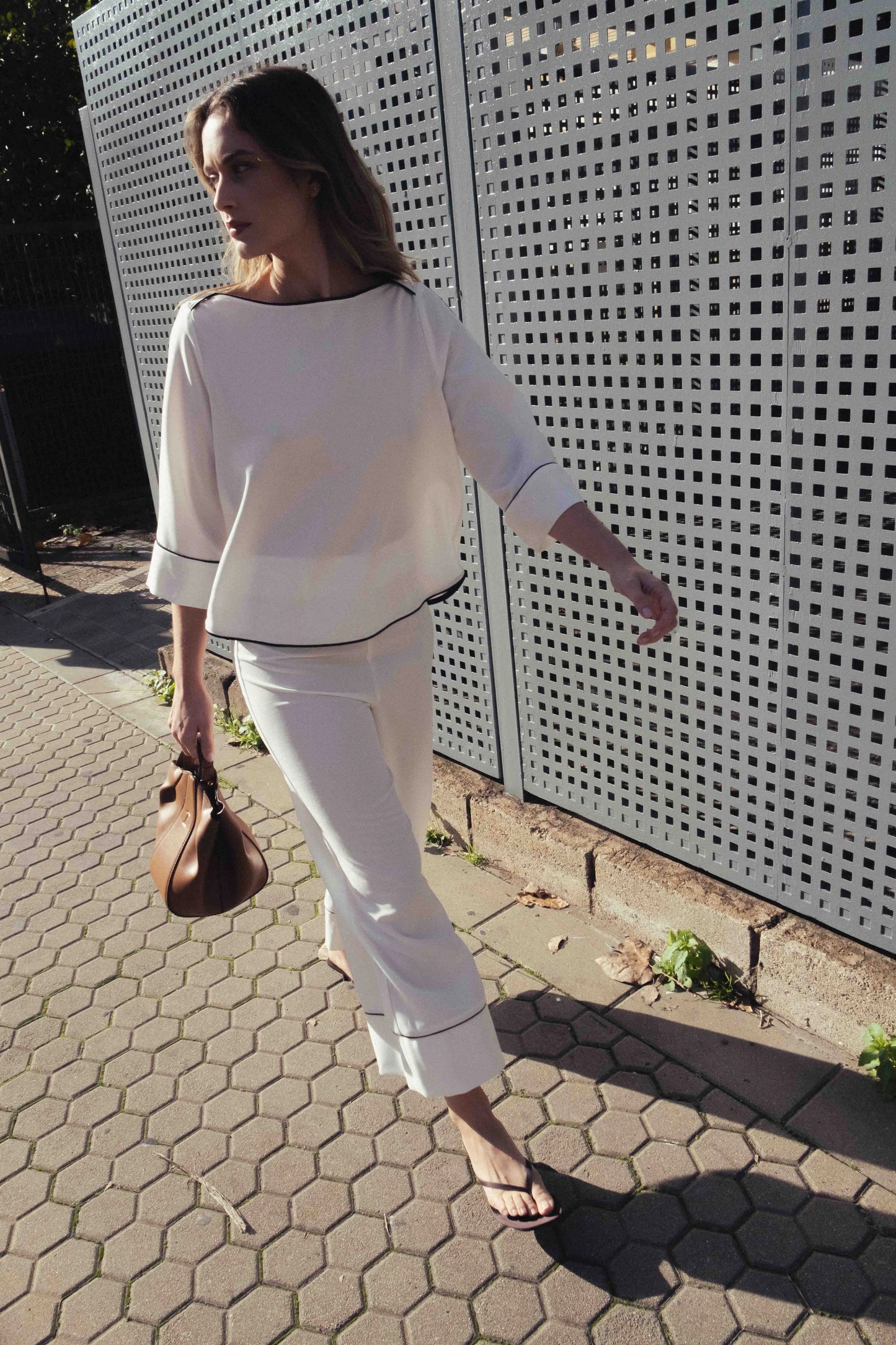 Calças Bibbie com charme Minimalista