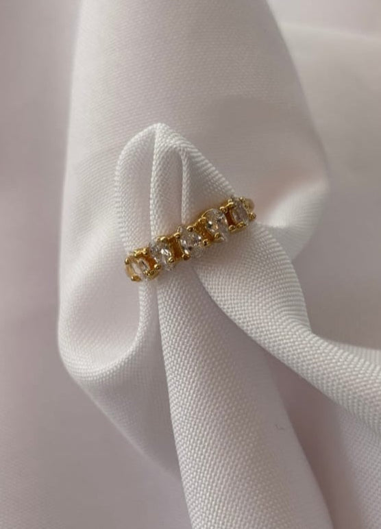 Anel Essência gota de zircônia delicada feminina