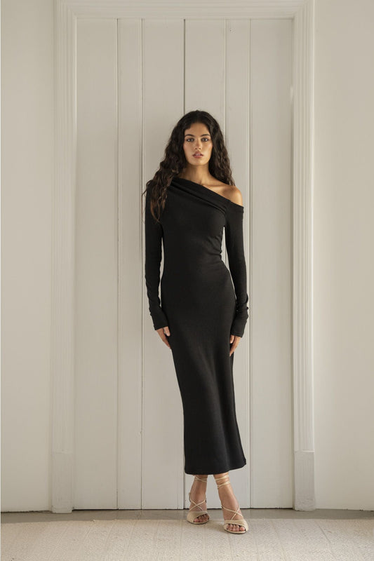 Vestido Malha Assimétrico