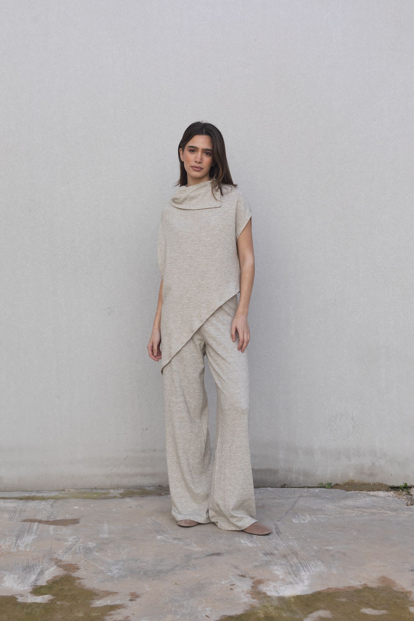 Calça Larga em Malha