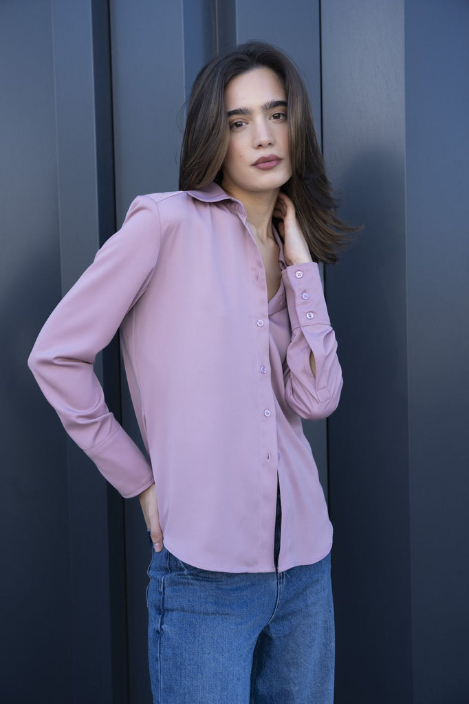Camisa Lilás Poder Suave