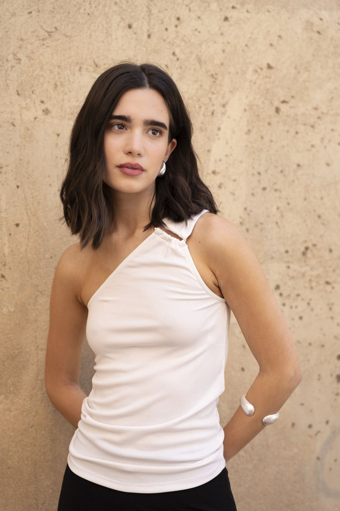 Top Assimétrico de Alça Única