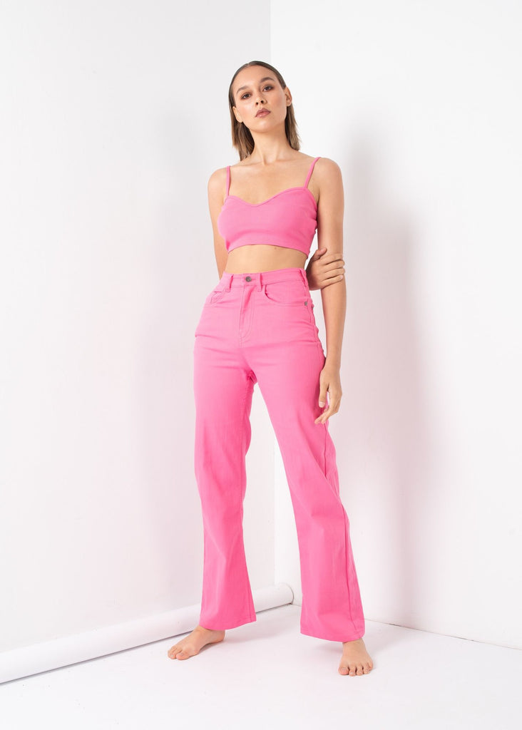 Top Canelado Franzido