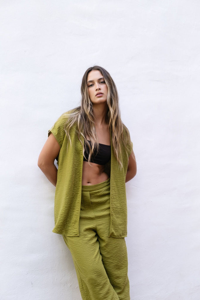 Calça Fluida com Elástico