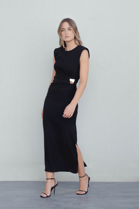 Vestido Midi em Malha Delicada