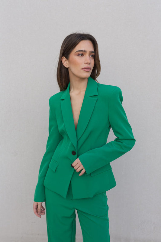 Blazer Ajustado Verde Essencial