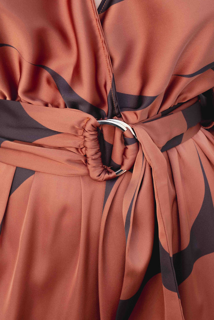 Vestido Cruzado Estampado