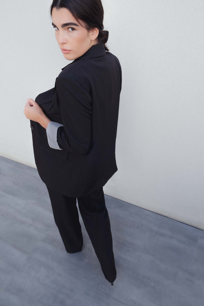 Pantalona Larga com Pinças