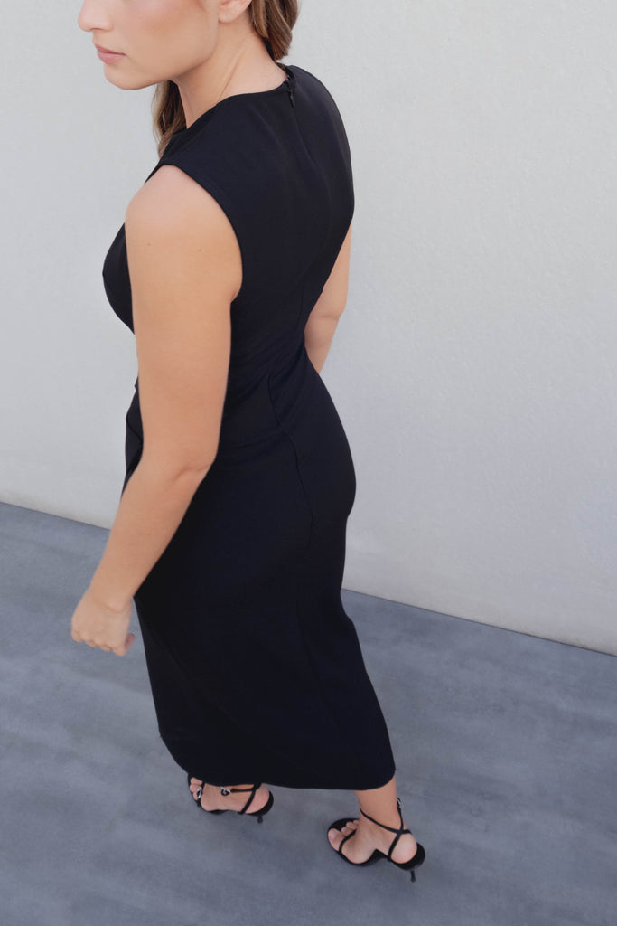 Vestido Midi com Cinto