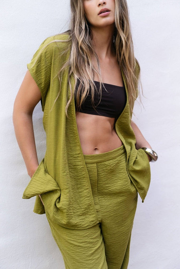 Calça Fluida com Elástico