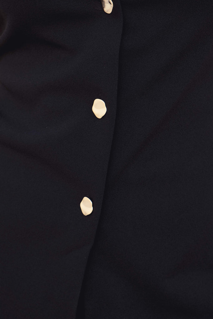 Colete Abotoado em Malha