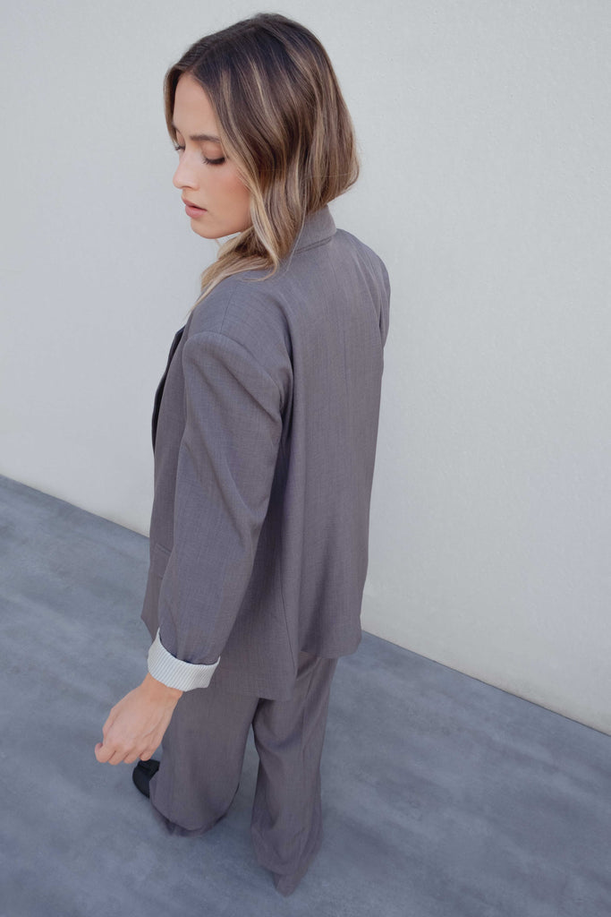 Blazer com Punhos Estampados