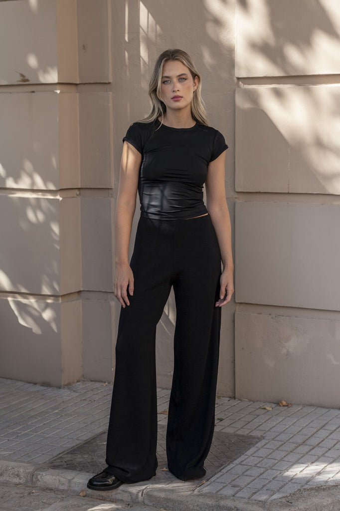 Calça Larga em Malha