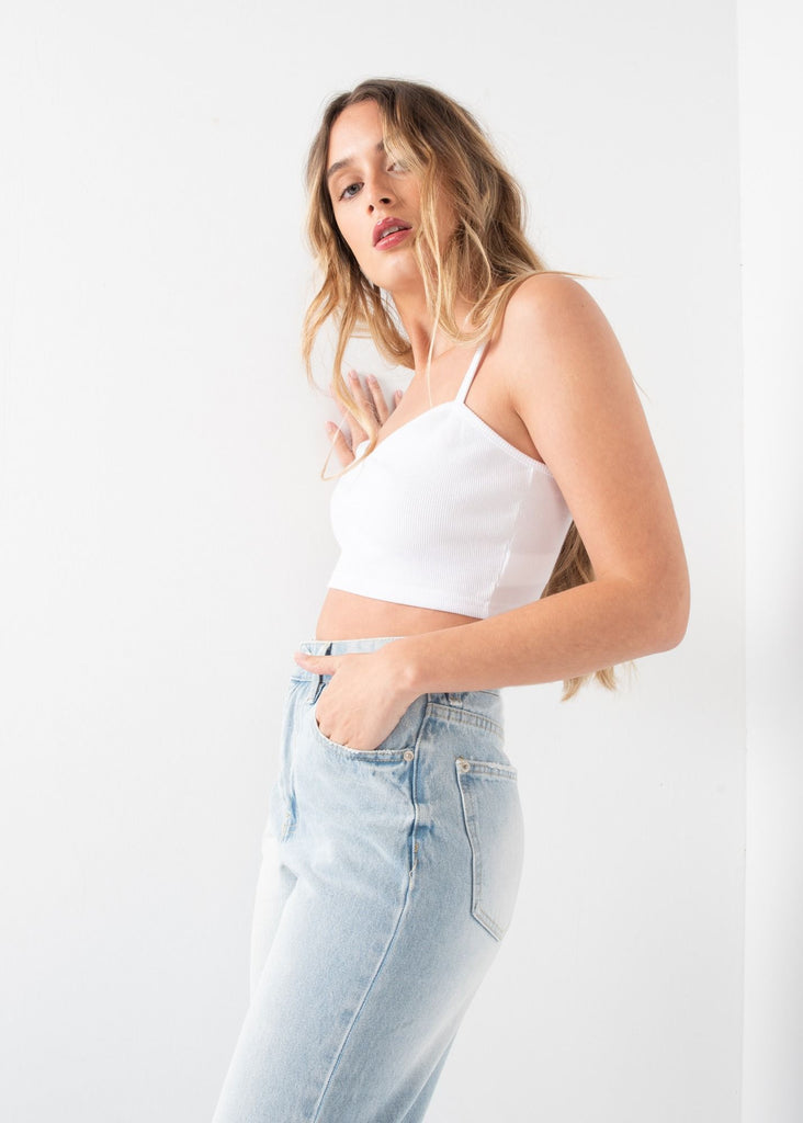 Top Canelado Franzido