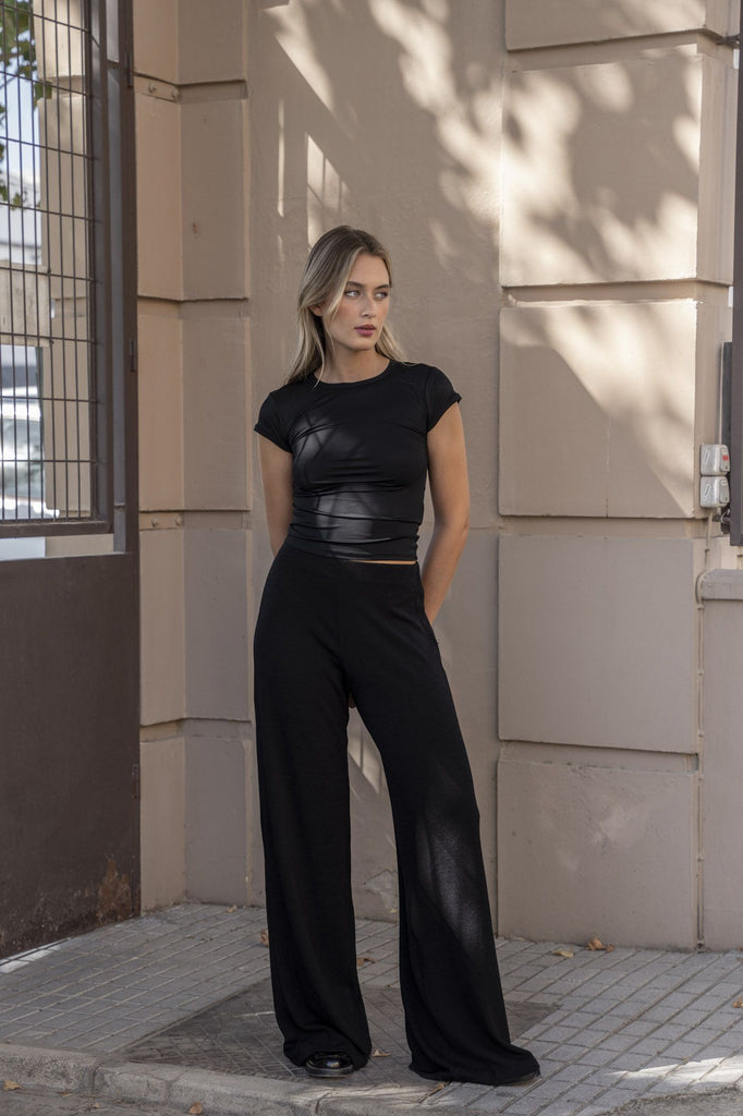 Calça Larga em Malha