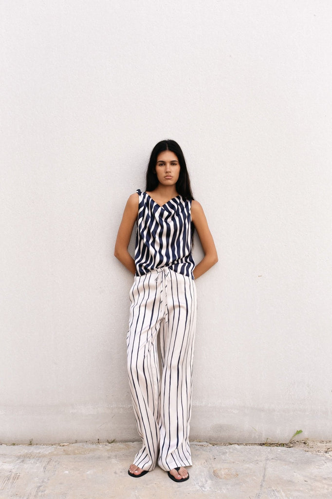 Blusa Assimétrico Listrado