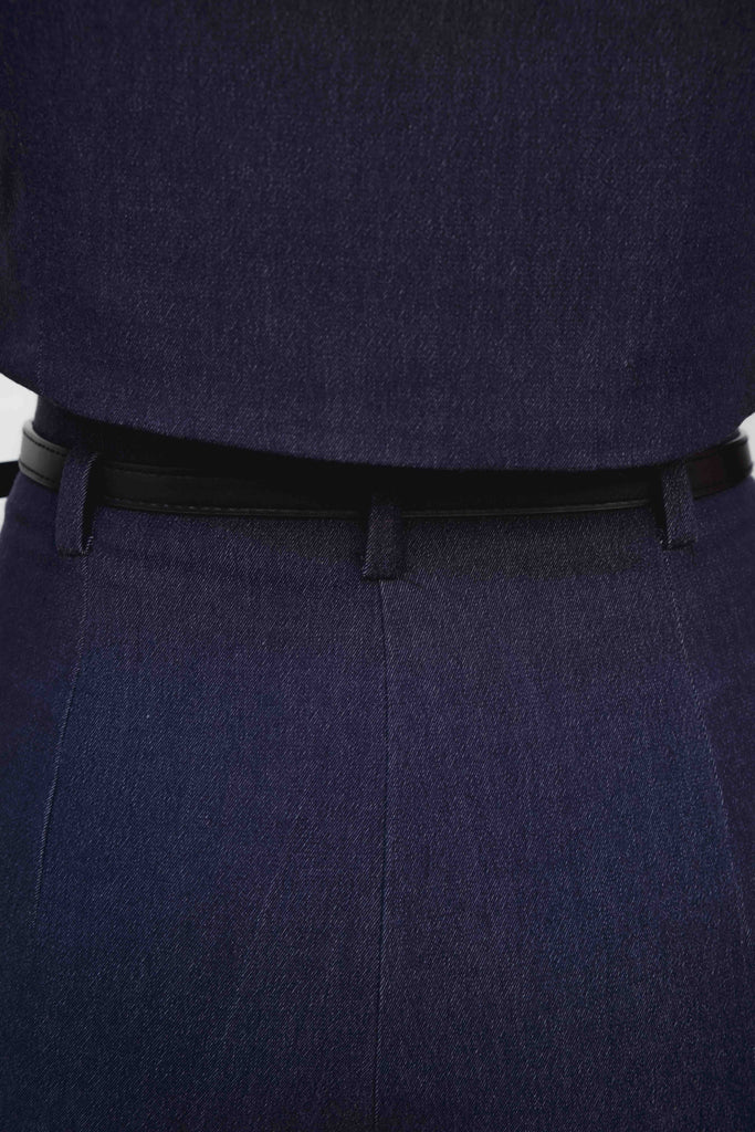 Colete Curto em Denim